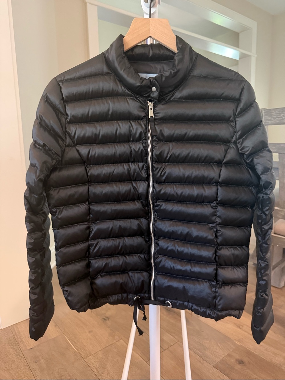 ANTONIO MELANI Black Quilted Puffer Jacket